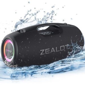 Zealot S78 Bluetooth Speaker, 120 W Speaker Boxes, IPX6 Waterproof, Power Bank, Outdoor Speaker