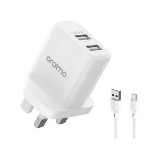 oraimo FireFly 2U 12W Wall Charger Kit