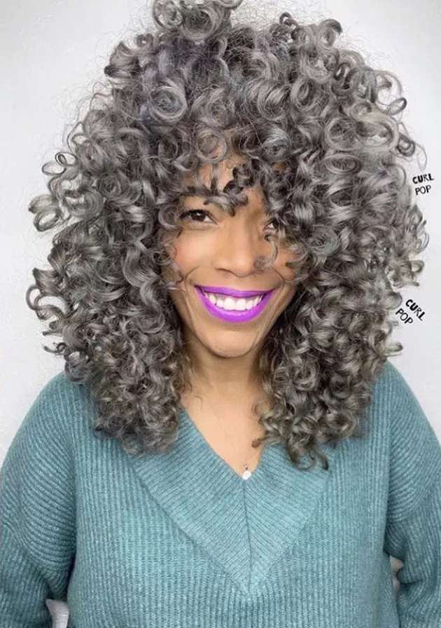 Collarbone-Length Curly Shag