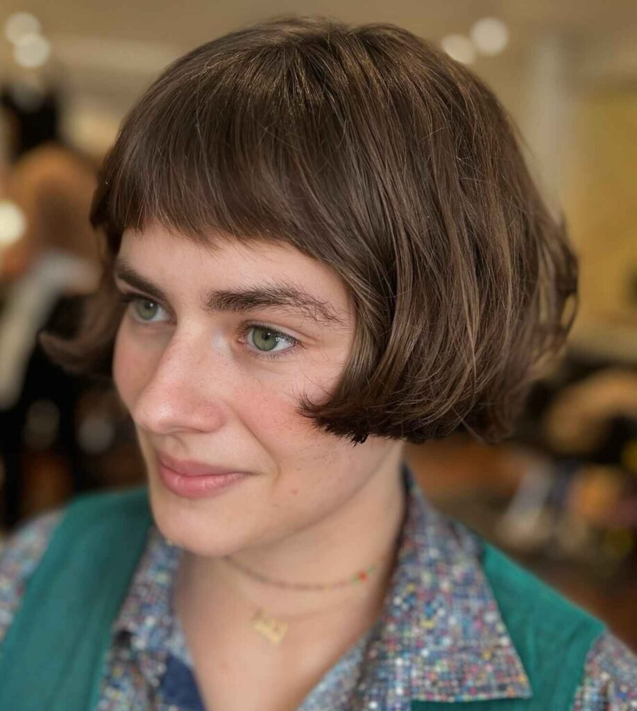 Sleek Cropped Bob Hair