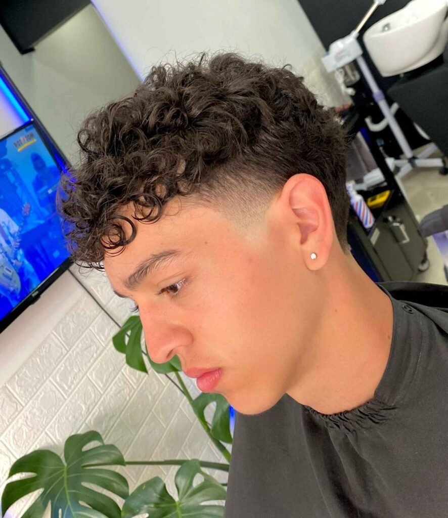 Taper Fade with Curls