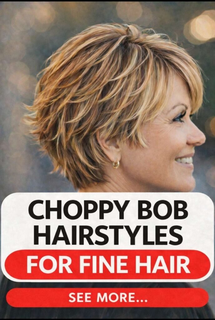 Choppy Bob Hairstyles For Fine Hair