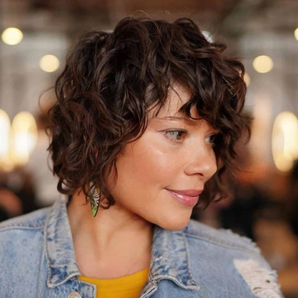 Messy Long Pixie for Loose Curly Hair