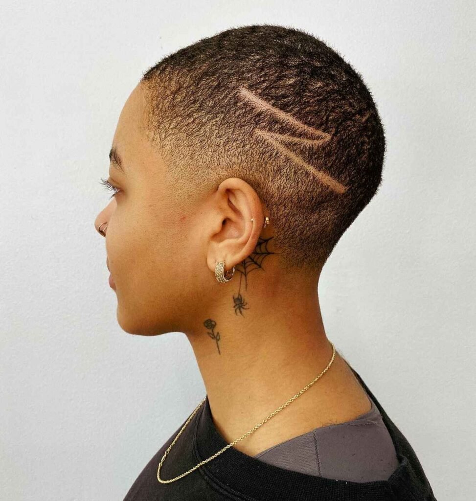 Lightning-Stamped Buzz Cut