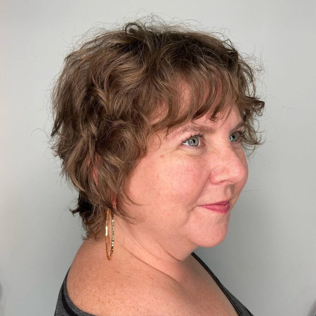Medium Shag for Wavy Hair
