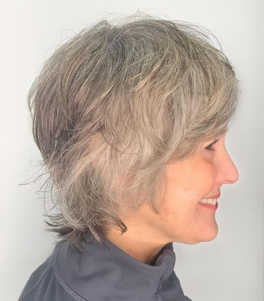 Wispy Silver Shag