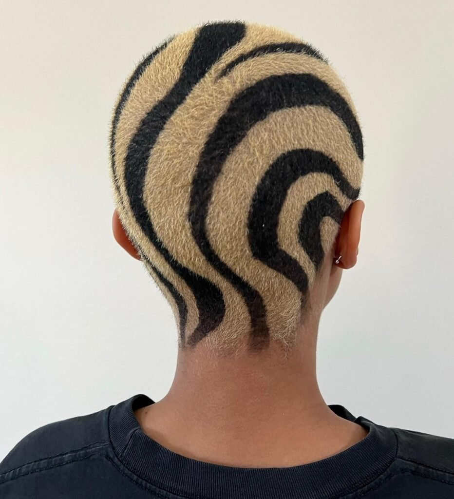 Abstract Art Buzz Cut