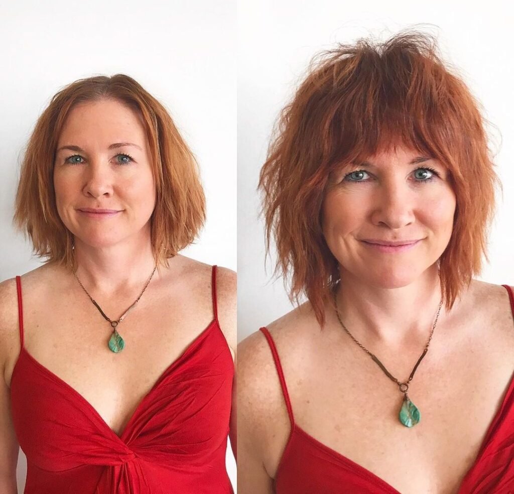 Short Shag Makeover