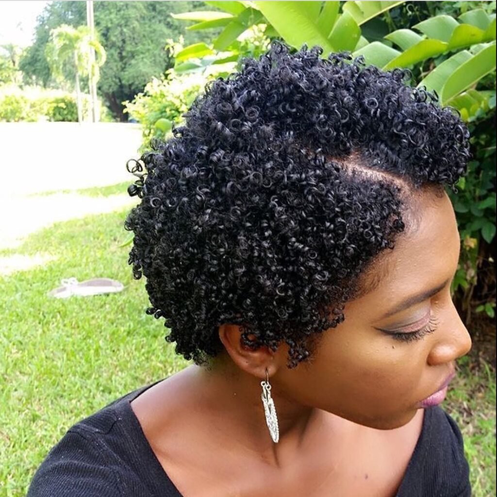 Dark Curly TWA