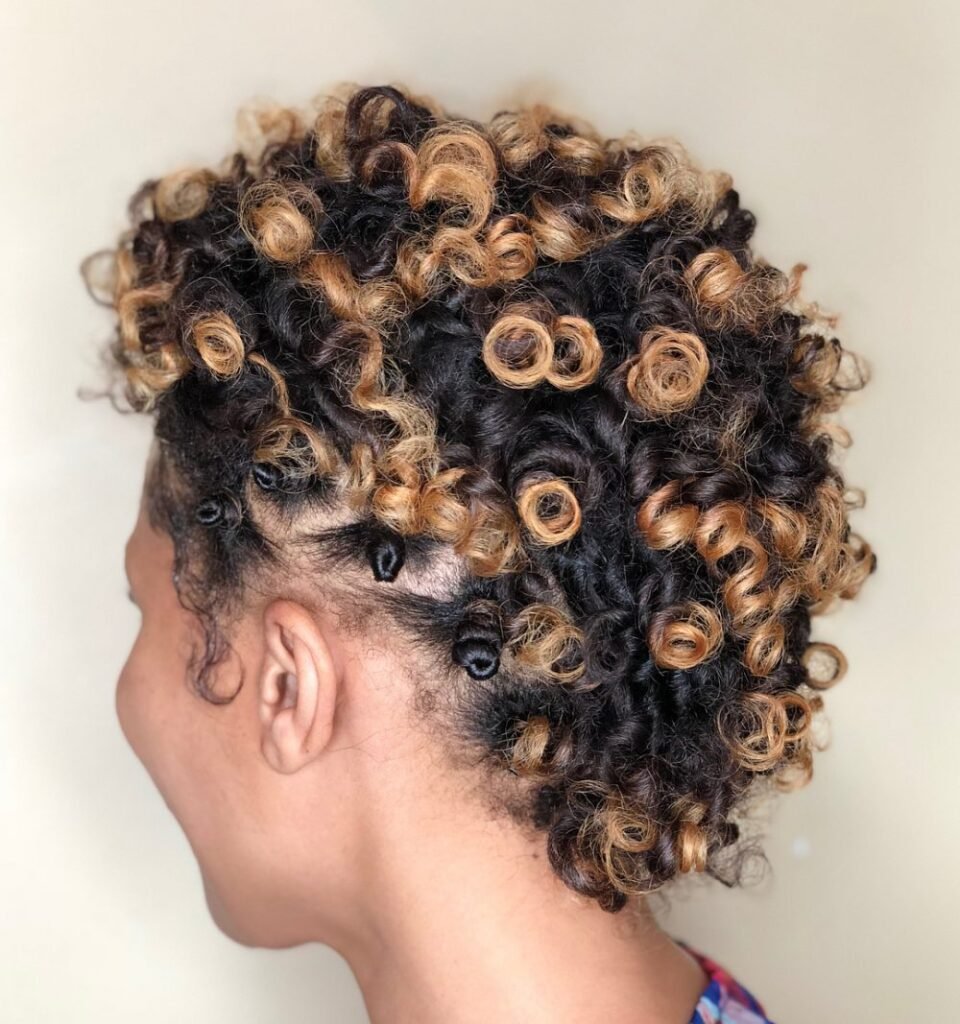 Bantu Knots on Dry Hair