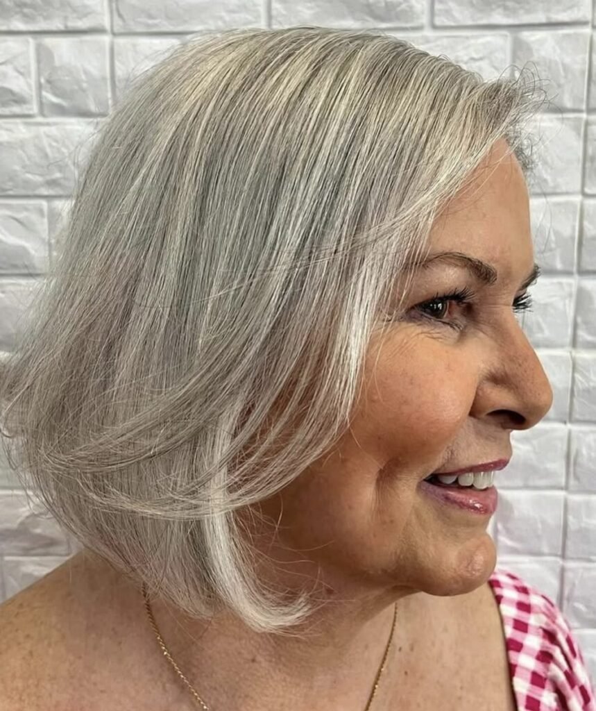 Layered Bob with Side-Swept Bangs