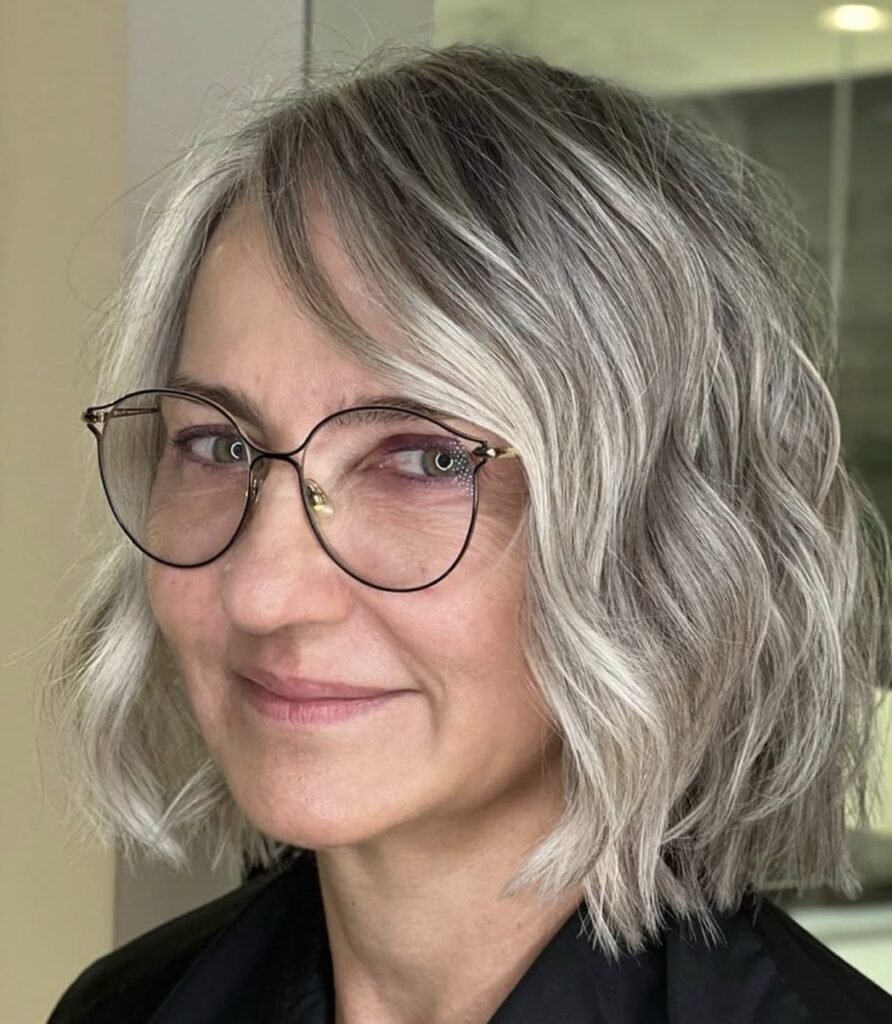 Tousled Bob with Beachy Waves