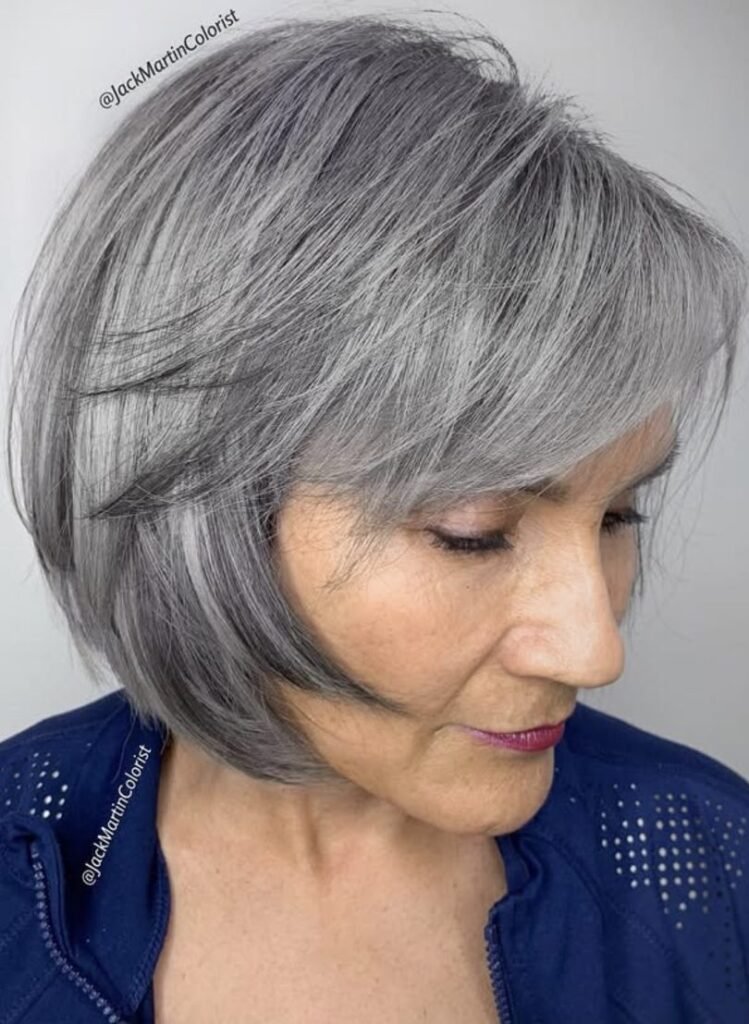 Chin-Length Bob with Flipped Out Ends