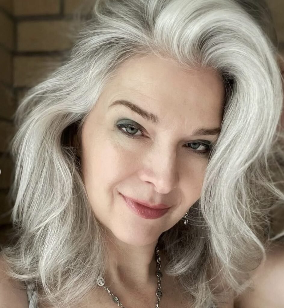 Soft Waves with Side-Swept Bangs