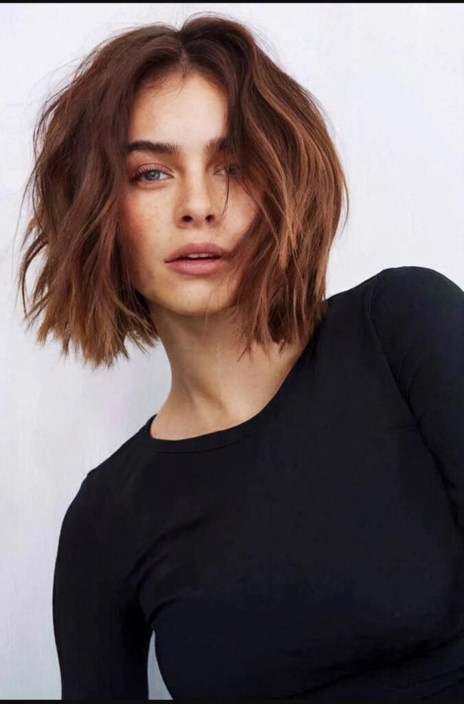 Neck Length Wavy Bob