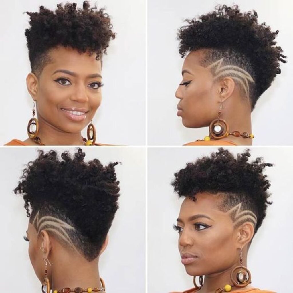 Twist Outs with Lightning Design Fade