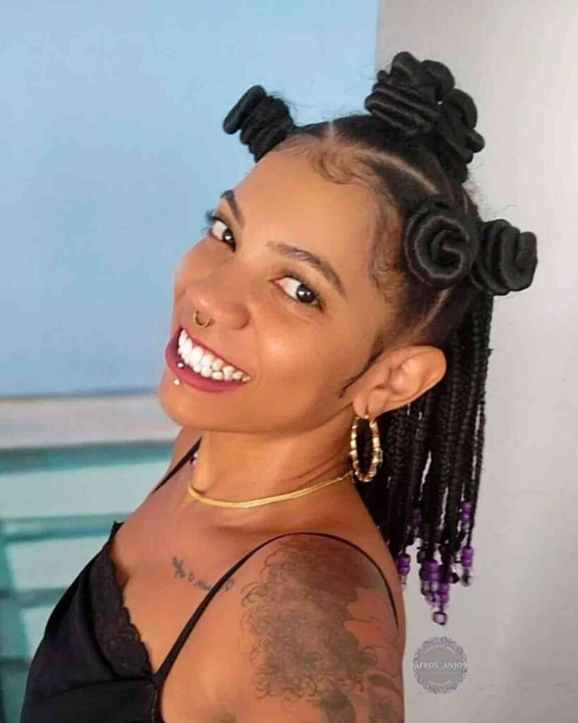 Bantu Knots On Natural Hair