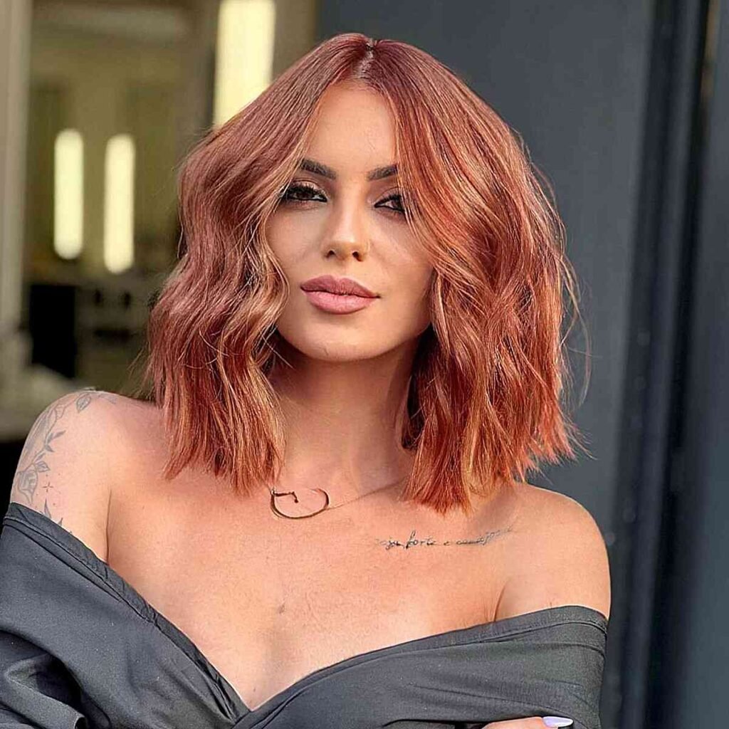 Long Blunt Yet Tousled Bob