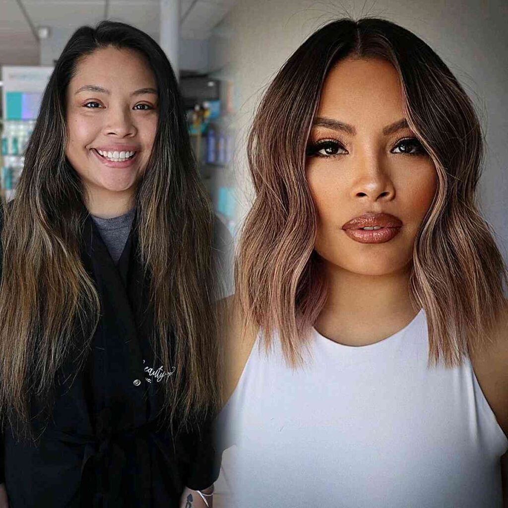 Long to Short Blunt Cut Transformation