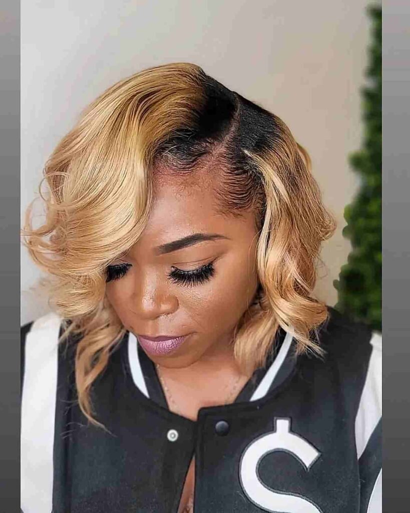 Side-Swept Bangs with Curls