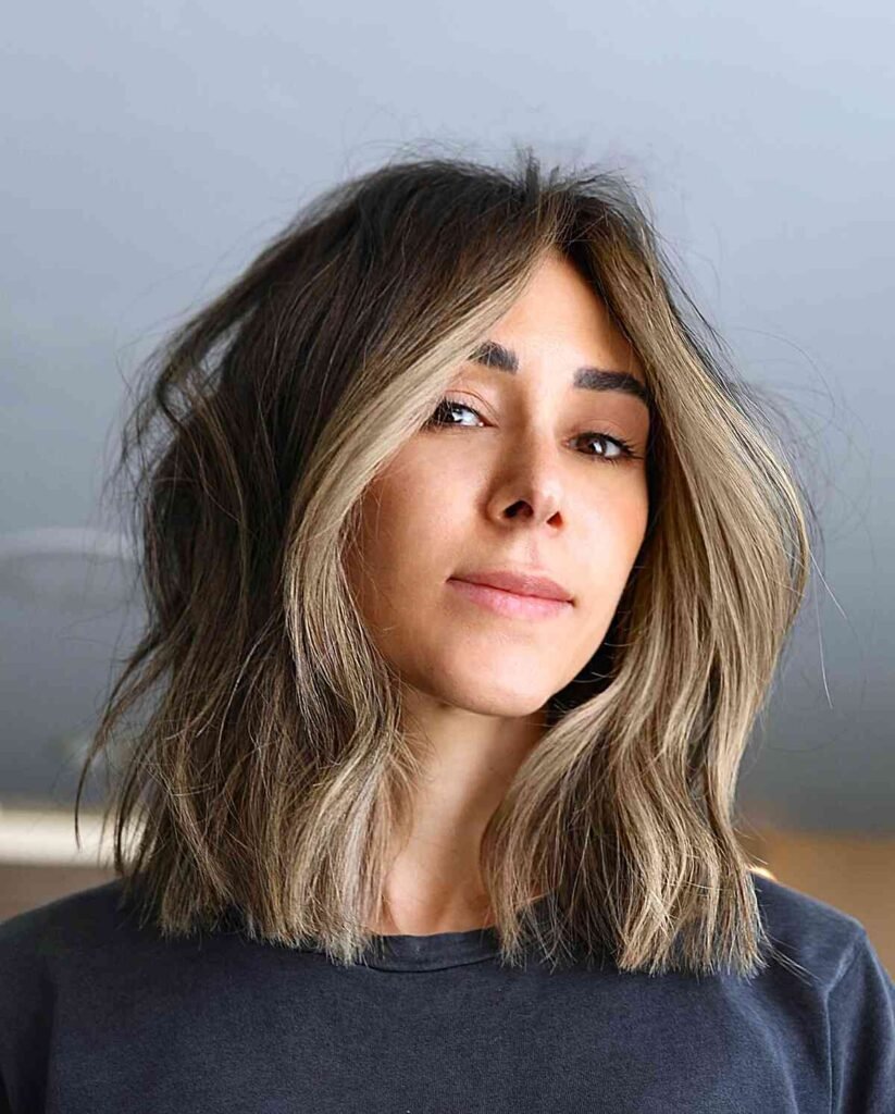 Soft Blunt Bob with Dimensional Highlights
