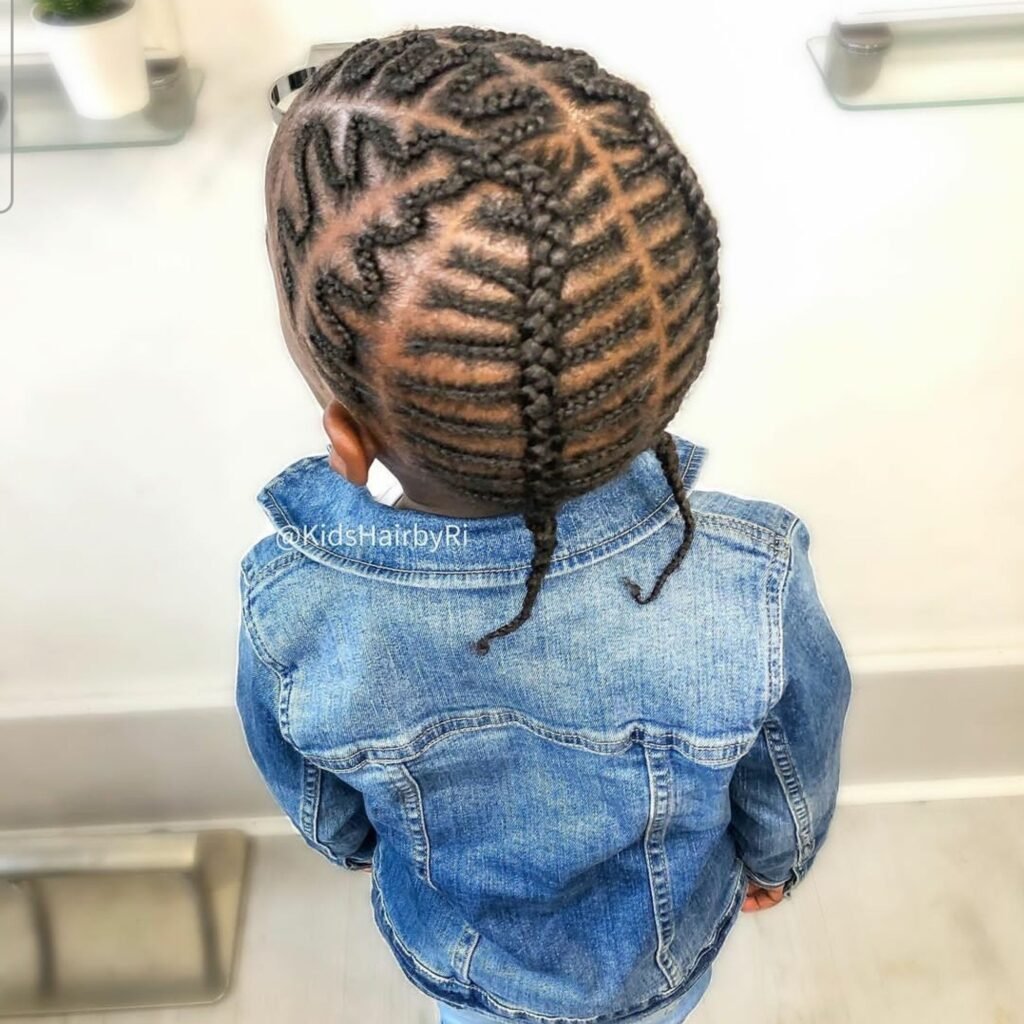 Zigzag x Fishbone Cornrows